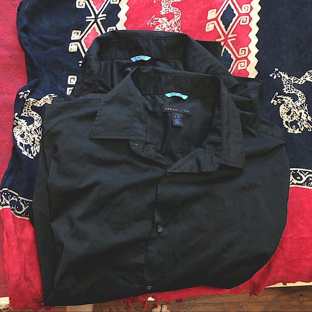 Bundle of 2 Van Heusen men’s button down shirts!